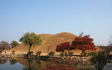 The entrance to a royal tomb of Gyeongju, which was the capital of the Silla Kingdom for 1,000 years.