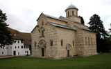 The church at the heart of the Serbian Orthodox Decani Monastery near Peja. Its interior walls are covered with more than 1,000 frescoes dating from the 14th century.