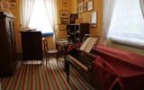 A room where composer Felix Mendelssohn worked. The composer died in this Leipzig apartment in 1847 and his last home is now a museum.