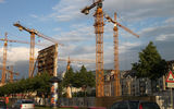 There's "a lot going on" in Leipzig in the way of construction, as evidenced by this site, photographed in 2011, next to the Old Town.