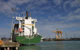 Costa Rica's port of Limon. The cargo dock area seen in the photo will serve passengers after an overhaul of the port area, a project expected to take five years.