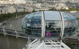 The capsules of the London Eye offer unrivaled views over the British capital.