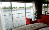 Travel Weekly's Michelle Baran sailed aboard the new Avalon Panorama between Frankfort, Germany, to Amsterdam. In the following photos, Michelle takes us on a tour of the new ship, starting with the newly designed staterooms, or Panorama Suites, shown here.