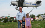 Travel Weekly's Kenneth Kiesnoski and family members recently visited Poland on a heritage trip. With cousins Michael and Veronica Wyparlo at the unique "Welcome to Mielec" sign at the edge Mielec, home to a Sikorsky aircraft plant.