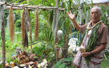 Hawaiian culture has enjoyed a substantial resurgence on Molokai and one of the best places for visitors to enjoy an authentic Hawaiian experience is on the island's eastern edge at Halawa Valley. Here Uncle Pilipo, who grew up in the valley, explains the offerings placed at a traditional shrine.