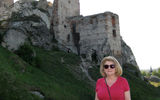 Mom at the ruins of a 14th century castle at Olsztyn, outside Czestochowa.