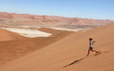 Running down the face of Big Daddy dune.