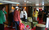 Travel agents participating in ship inspections toured an owner's suite aboard the Norwegian Jewel as it was docked in Seattle. Photo by Michelle Baran