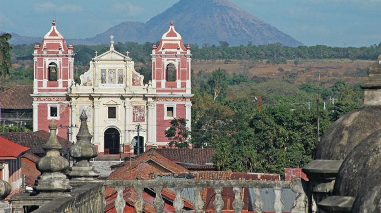 The second-poorest country in the Western Hemisphere, Nicaragua nevertheless is determined to exploit its location and environmental treasures to create a tourist trade rivaling that of any destination in the region. Pictured here, the view from the roof of Leon's cathedral, which was built in 1529. Photos by Arnie Weissmann; posted April 3, 2012