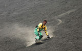 Volcano-boarding down Cerro Negro.