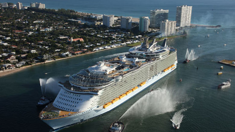 The ship makes its debut in Fort Lauderdale.