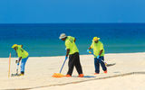A cleanup crew in Fort Morgan, Ala.