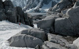 A view from the path during a stop on Peterman Island, Antarctica.