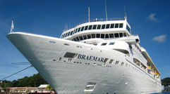 Fred Olsen's recently stretched Braemar at Castries, St. Lucia.