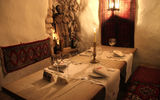 The underground interior of the Pod Aniolami Restaurant, one of the many below-the-surface spots in Krakow.