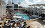 The pool deck on the Celebrity Eclipse