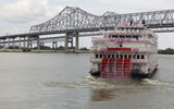 From the outside, the 150-passenger Queen of the Mississippi could look like a luxury paddlewheeler trawling the river here 100 years ago. But inside, the design is modern and comfortable.
