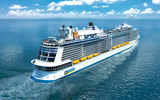 A rendering of the Quantum of the Seas, Royal Caribbean International's ship that will debut in fall 2014. It's slightly larger than the Freedom class ships. Royal CEO Adam Goldstein said that with Quantum, designers started with only a blank sheet of paper and the instructions to develop the ships "farther in the direction we've been going throughout our history."