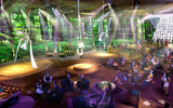 At night, the casual lounge Two70° will feature performance art, aerialists and panoramic digital scenery.