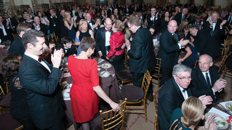 Travel Weekly honored the winners of its 10th annual Readers' Choice Awards at a ceremony on Dec. 13. The awards were presented to suppliers and destinations that, in the judgment of our readers, set the standard in product quality and service over the past year. Pictured here, Lifetime Achievement Award recipient Valerie Ann Wilson, center, is called to the stage. Photos by Andrei Jackamets/Andrei Jackamets Photography