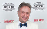 Andy Grodecki, Virgin Atlantic, vice president of sales for North America, with the airline's International award.