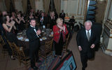 Roger Dow, president and CEO of the U.S. Travel Association, heads to the stage to receive his Lifetime Achievement Award.