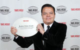 Alfonso Sumano of the Mexico Tourism Board accepted the Destination: Mexico award for the Riviera Maya.