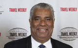 Jamaica was voted top Caribbean destination. Accepting the award is John Lynch of the Jamaica Tourist Board.