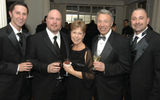 Ryan Ranahan, marketing director, Crown Cruise Vacations; Ross Spalding, president, Crown Cruise Vacations; Helen Coiro, president, Direct Line Cruises; Tom Coiro, vice president, Direct Line Cruises; and Greg Coiro, Direct Line Cruises.