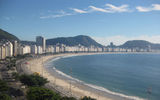 Rio’s classic tourist draw: Copacabana Beach.