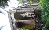 Gardens and buildings at the scenic Sitio Burle Marx estate east of Rio de Janeiro.