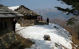 An ancient mountaintop shrine in South Korea's Odaesan National Park.