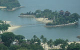 The beach area off the Capella Singapore. TW photo by Jeri Clausing