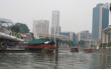 Boats take tourists up and down the Singapore River. TW photo by Jeri Clausing