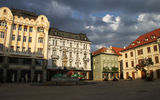 The main square in the heart of Bratislava's Old Town.