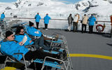 Downtime on the Hurtigruten Fram during an Antarctic cruise.