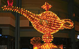 The iconic, glowing “Aladdin’s lamp” is one of the most popular signs featured in the Neon Museum’s Downtown Gallery. Restored and installed on Fremont Street at Las Vegas Boulevard in 1997, it is one of nine signs featured as part of the Neon Museum’s Downtown Gallery on Fremont Street at Las Vegas Boulevard. For more information, visit www.neonmuseum.org.
