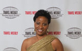 Lorine Charles-St.Jules of the St. Lucia Tourist Board celebrated the island's first win in the Caribbean category.
