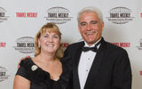Julie Zadeh and Jay Talwar of the Hawaii Visitors & Convention Bureau took home two destinations awards.