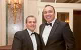 Louis Magliaro of the BTN Group and Hank Benedetti of American Airlines.