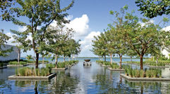 The year-old-old Nizuc Resort & Spa in Punta Nizuc, Mexico, is the flagship property of the Nizuc luxury brand, part of Mexico City-based Las Brisas Hotel Collection's portfolio of seven resorts. Design, decor, accessories and furnishings were choreographed by Guadalajaran architect and interior design Alejandro Escudero. Photos by Gay Nagle Myers