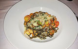 Squid ink pasta was another of the unusual and tasty items on the menu at Nizuc Resort & Spa.