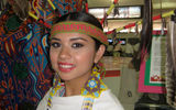 A Huichol Indian dancer from Oaxaca (wa-ha-ka).