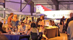 Travel Weekly and TravelAge West's inaugural Global Travel Marketplace West, a West Coast spinoff of last year's elite-agent event in Fort Lauderdale, was held May 2 through 4 at the Westin La Paloma Resort & Spa. During the course of the event, 76 travel sellers representing more than $160 million in travel sales met with 77 global suppliers in small-group boardroom sessions and one-on-one, seven-minute meetings. Pictured here, agents networking at Pima Air and Space Museum sponsored by Visit Tucson and the Pima Air and Space Museum. Photos By Eurgene Ko