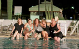 (L to R) Natasha Phillips, Capital Business Travel; Kimberly Menhennett, Rennert Travel; Theresa Bednarczyk, Travel Weekly; Jacquelyn Krueger, Palace Resorts; Catherine Johnston, Travel Creations