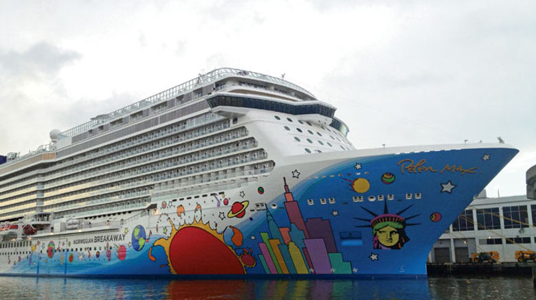 As illustrated by the Norwegian Breakaway, ship launches give cruise lines the opportunity to wow the public with glitz and glamour and to strengthen agent relationships by showing off their latest innovations. Pictured here, the Norwegian Breakaway, which was christened last month in New York. Posted June 5, 2013.