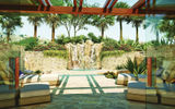 The Ritz-Carlton, Rancho Mirage includes a two-story, 25,000-square-foot spa complex with 15 treatment rooms and an outdoor whirlpool tub under a stone fountain.