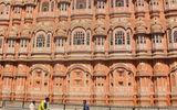 The Hawa Mahal, a palace in Jaipur that was built for the harem of Sawai Pratap Singh.