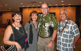 Terryl Venci of the Maui Visitors Bureau, Amy Terada of Pleasant Holidays, John Monahan of the Hawaii Visitors and Convention Bureau and Mike McCarthy of the Hawaii Tourism Authority.