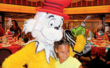 Sam I Am puts in an appearance at the Green Eggs & Ham character breakfast.